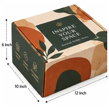 12x10x6 inch printed home decor subscription box with 12x10x6 inch dimensions by Boxwaale