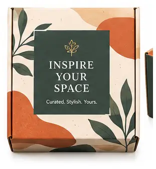 Side Profile of 12x10x6 inch printed home decor subscription box by Boxwaale