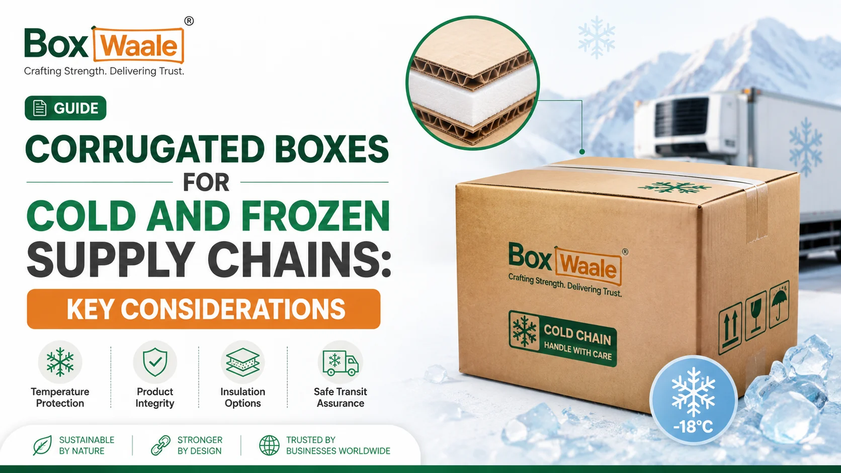 Corrugated Boxes for Cold and Frozen Supply Chains: Key Considerations Corrugated Boxes for Cold and Frozen Supply Chains: Key Considerations by Boxwaale