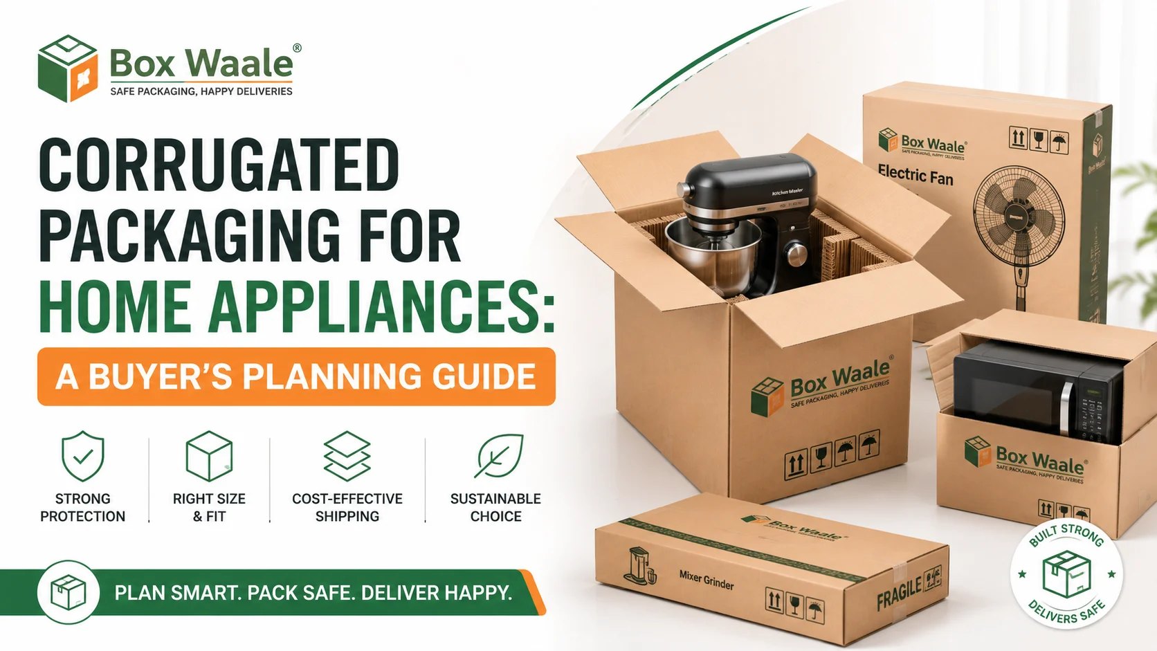 Corrugated Packaging for Home Appliances: A Buyer's Planning Guide Corrugated Packaging for Home Appliances: A Buyer's Planning Guide by Boxwaale
