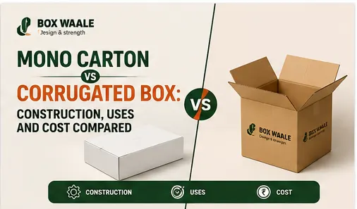 Mono Carton vs Corrugated Box: Construction, Uses and Cost Compared Mono Carton vs Corrugated Box: Construction, Uses and Cost Compared by Boxwaale