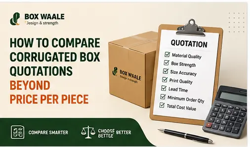 How to Compare Corrugated Box Quotations Beyond Price Per Piece How to Compare Corrugated Box Quotations Beyond Price Per Piece by Boxwaale