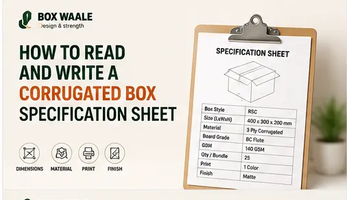 How to Read and Write a Corrugated Box Specification Sheet How to Read and Write a Corrugated Box Specification Sheet by Boxwaale