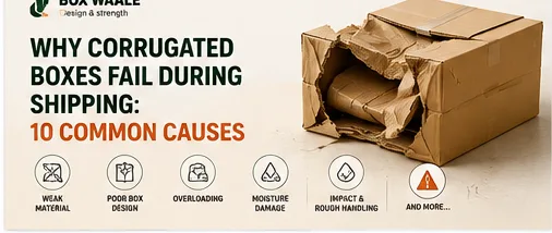Why Corrugated Boxes Fail During Shipping: 10 Common Causes Why Corrugated Boxes Fail During Shipping: 10 Common Causes by Boxwaale