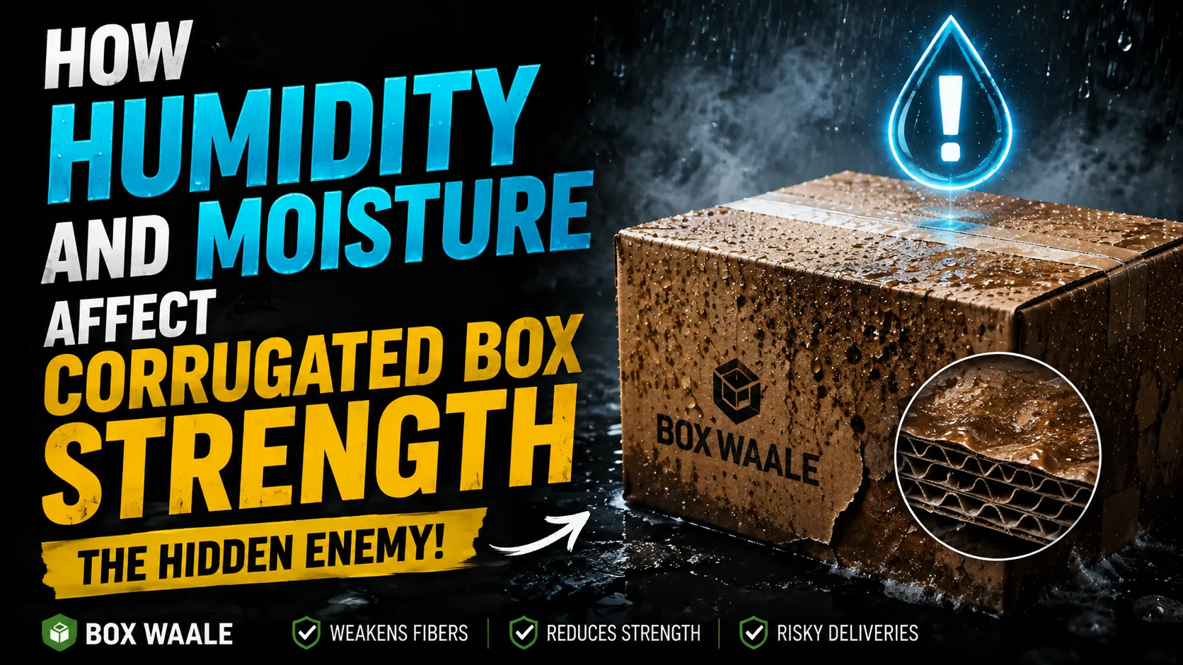 How Humidity and Moisture Affect Corrugated Box Strength by Boxwaale