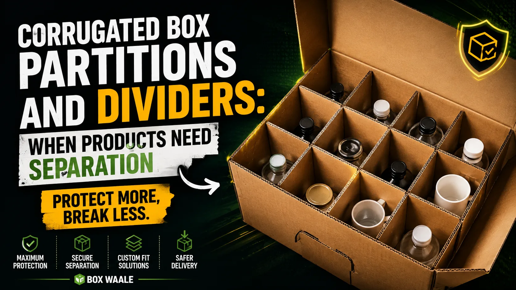 Corrugated Box Partitions and Dividers: When Products Need Separation by Boxwaale