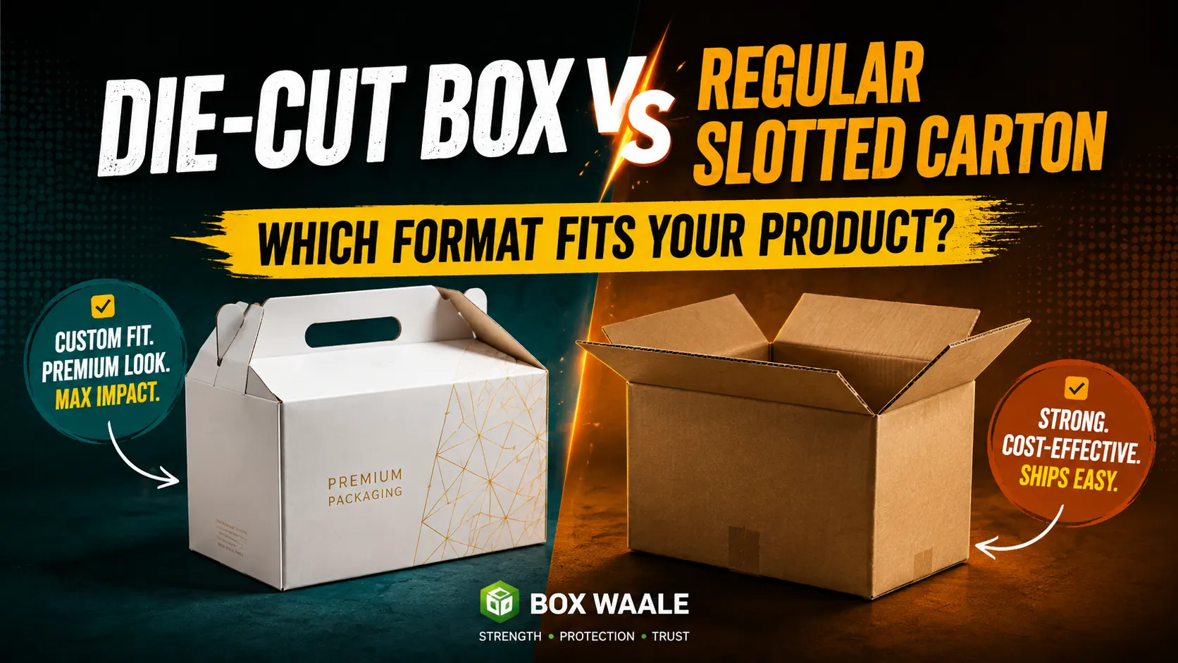 Die-Cut Box vs Regular Slotted Carton: Which Format Fits Your Product? by Boxwaale