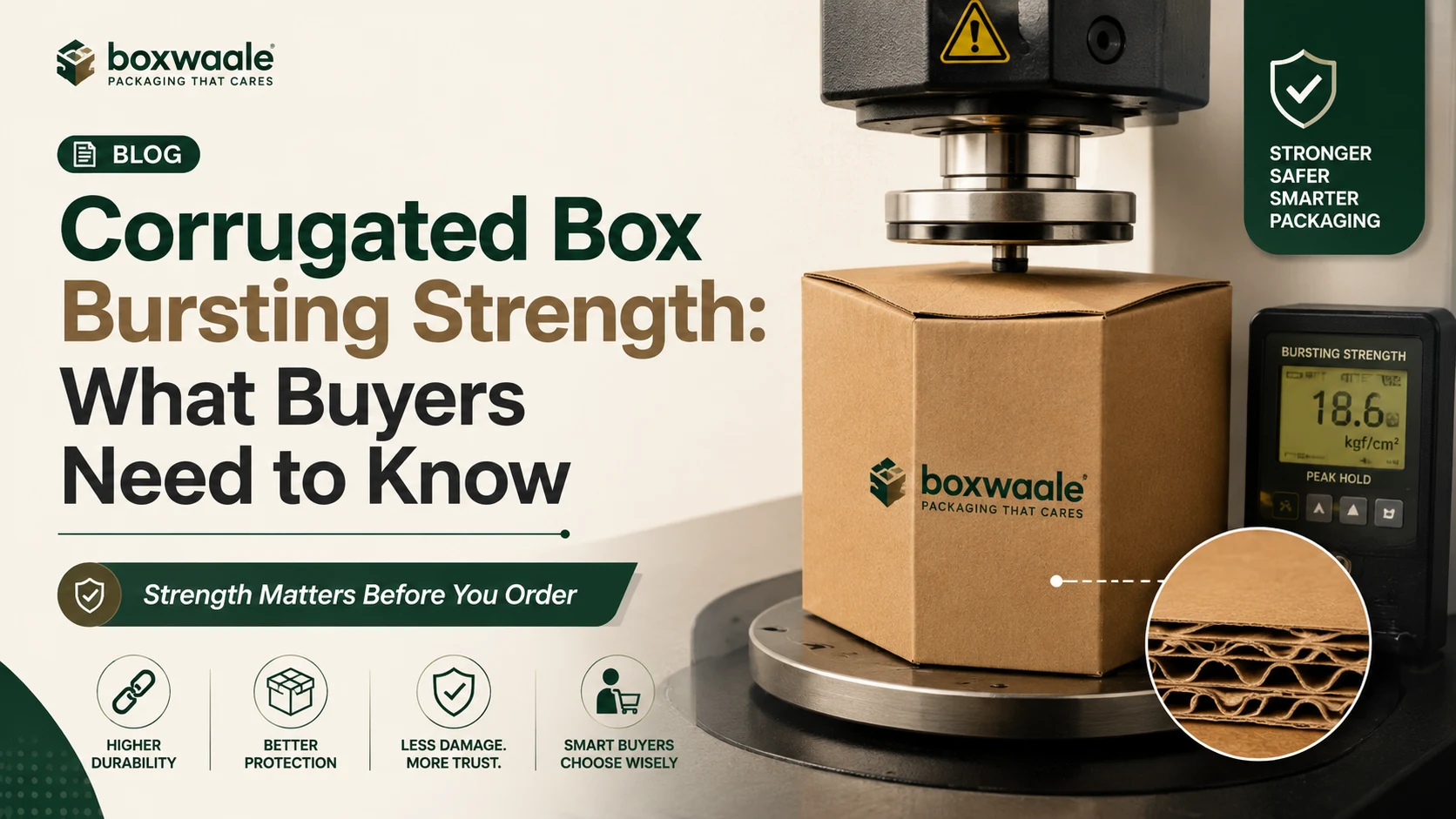 Corrugated Box Bursting Strength: What Buyers Need to Know Corrugated Box Bursting Strength: What Buyers Need to Know by Boxwaale
