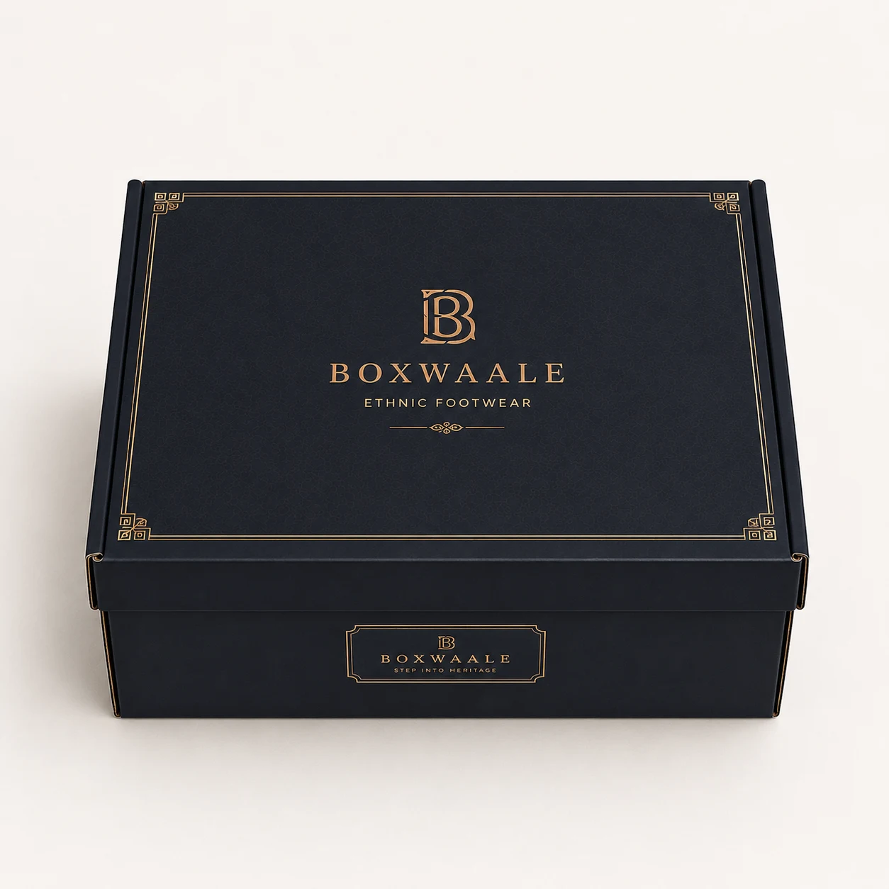 Top View of 16x12x6 inch printed boot box by Boxwaale
