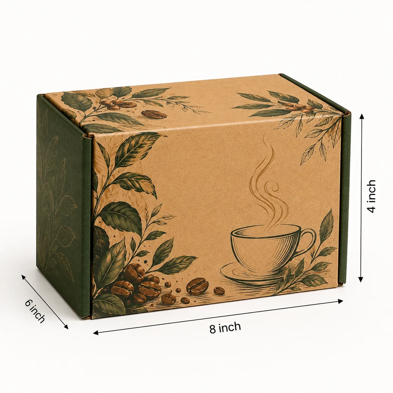 Gourmet Tea & Coffee Gift Box hero view with custom multicolour brand printing