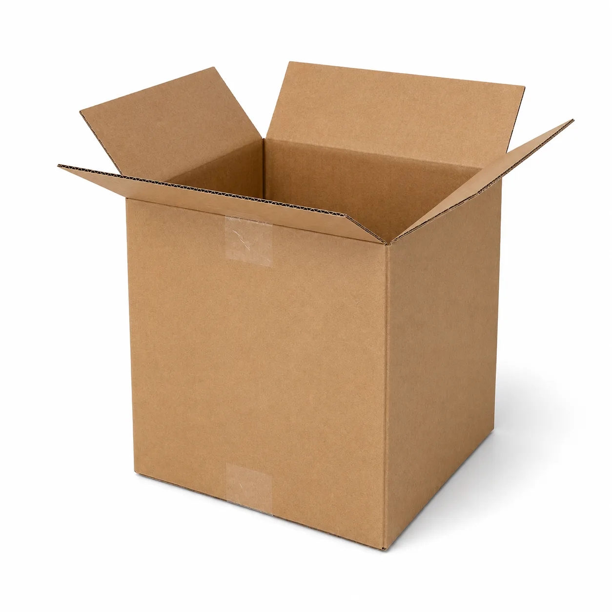 Side view of 8.5x13x10 inch brown corrugated shipping carton
