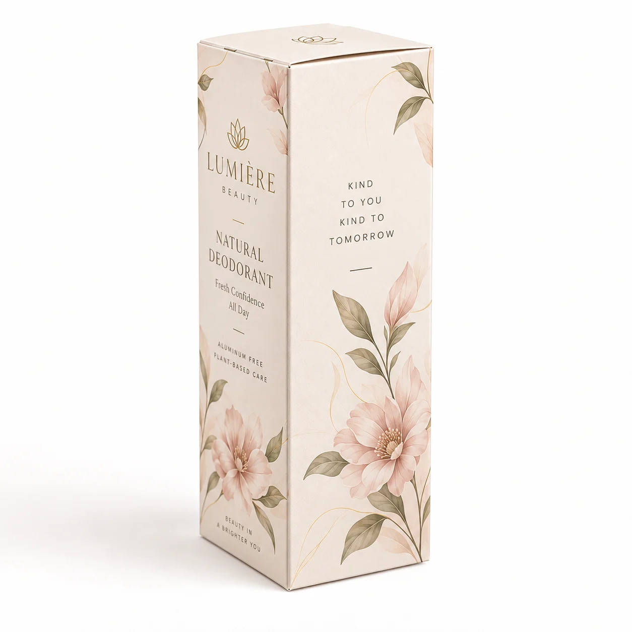 Side View of custom printed deodorant sheet box by Boxwaale