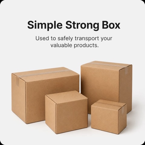 Simple strong corrugated boxes for safely transporting valuable products by Boxwaale.in