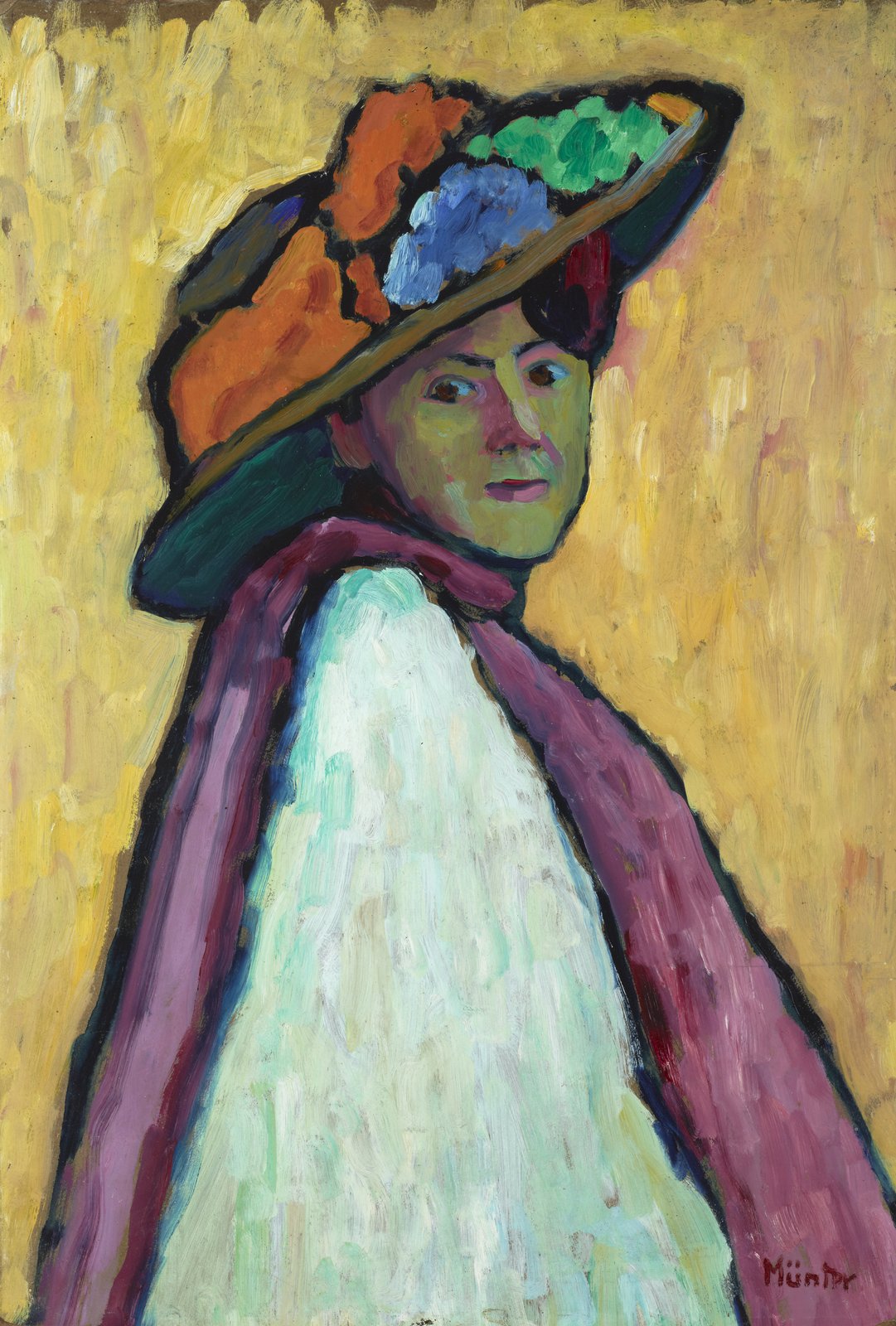 portrait painting of Gabriele Münter