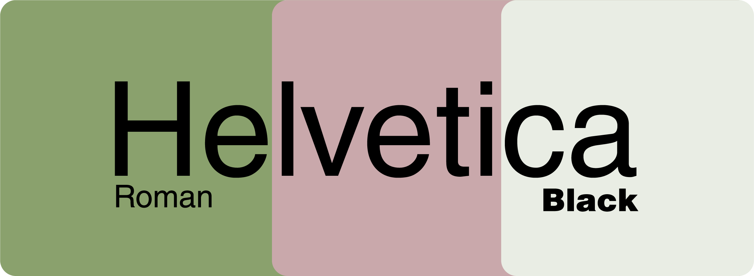 Detalle de la tipografía Helvetica