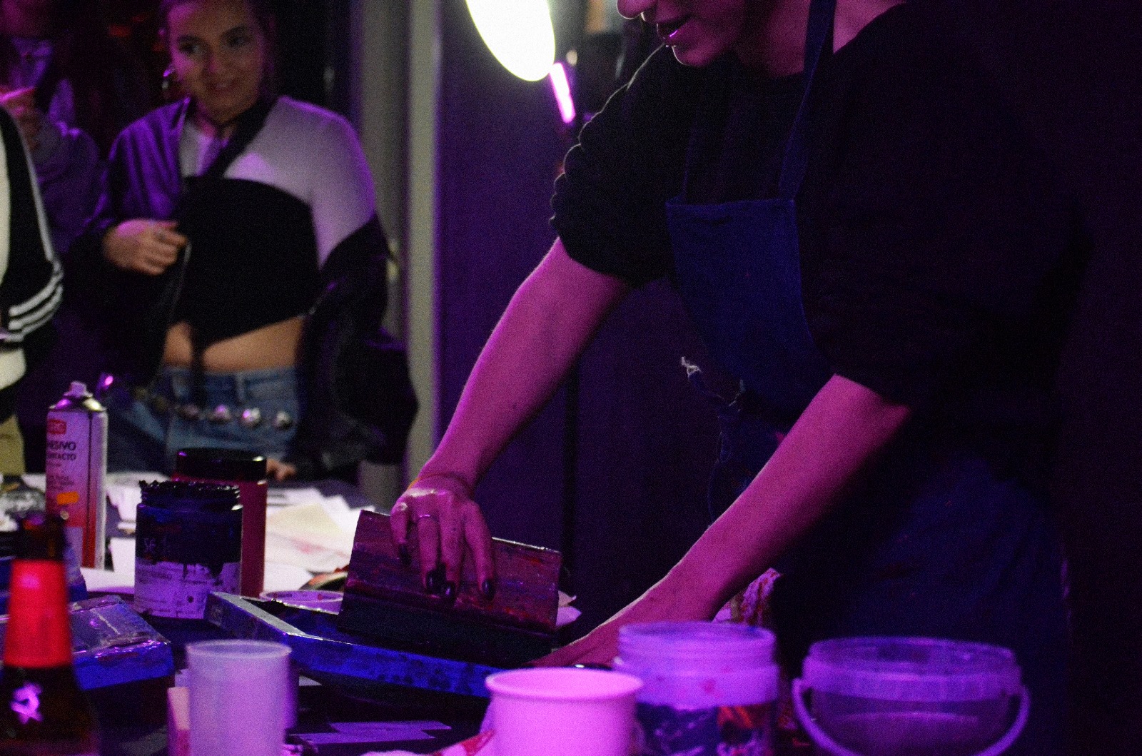 Fotografía del festival Arroz con Cosas, detalle de arte.
