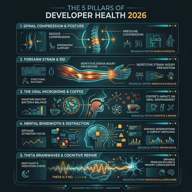The 5 Pillars of Developer Health 2026 Infographic