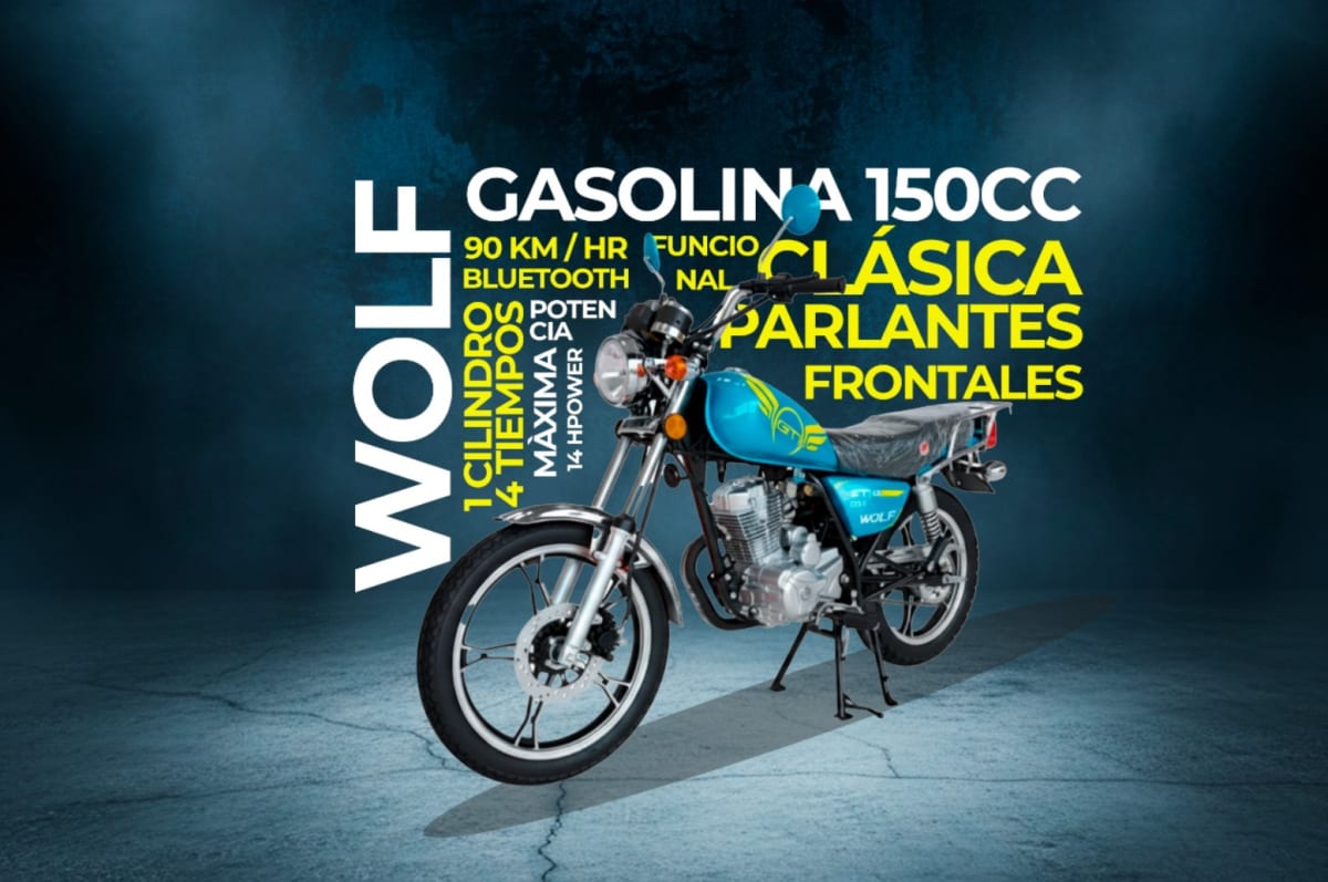 MOTO WOLF GASOLINA 150CC