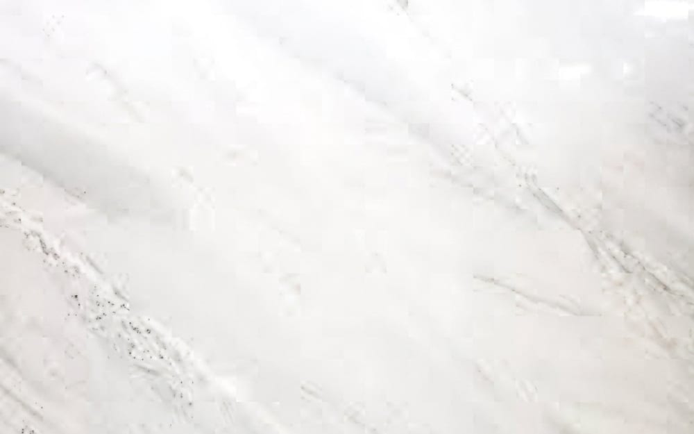 Afghan White marble — polished slab surface showing White coloring. Origin: Afghanistan. Hardness: 3 Mohs. Acid sensitivity: high.