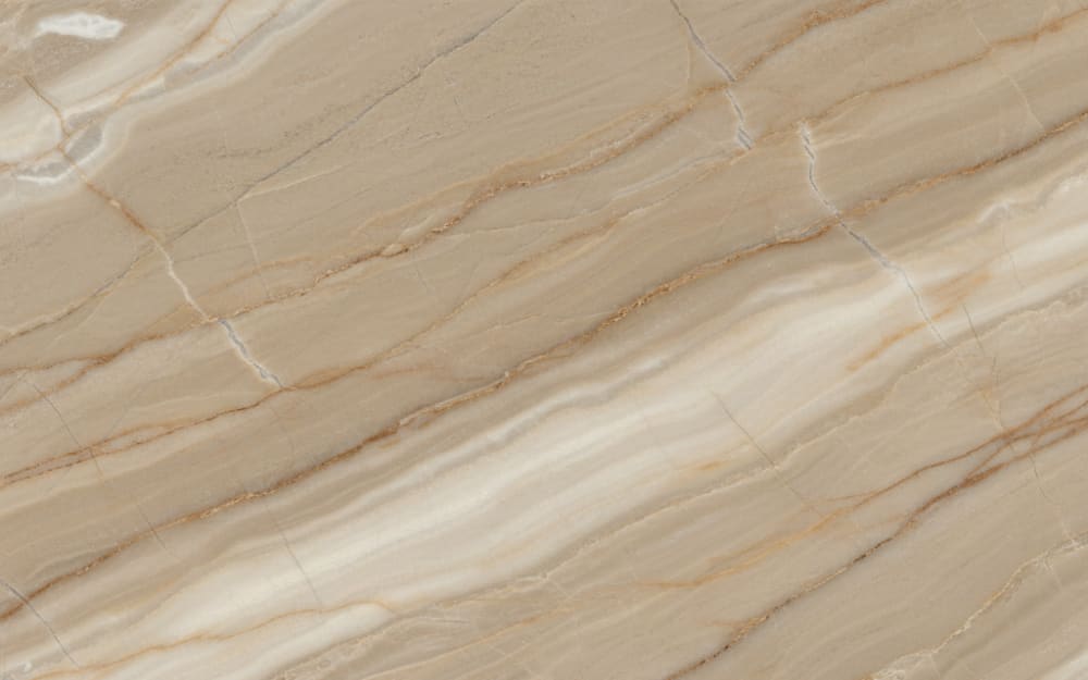 Burdur Beige marble — polished slab surface showing Cream coloring. Origin: Turkey (Burdur). Hardness: 3 Mohs. Acid sensitivity: high.
