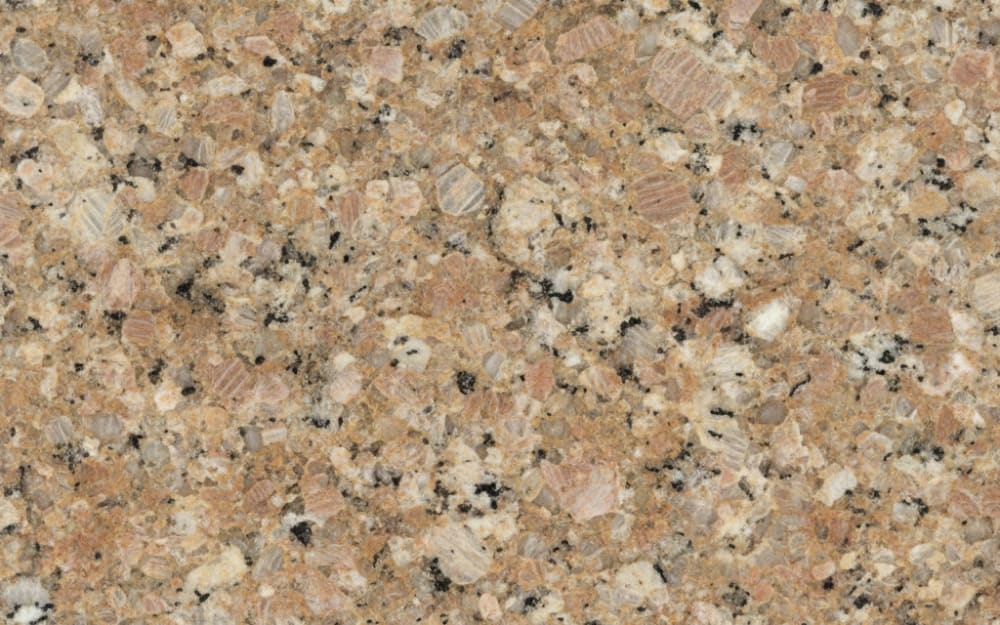 Indian Autumn granite — polished slab surface showing Grey coloring. Origin: India. Hardness: 6 Mohs. Acid sensitivity: none.