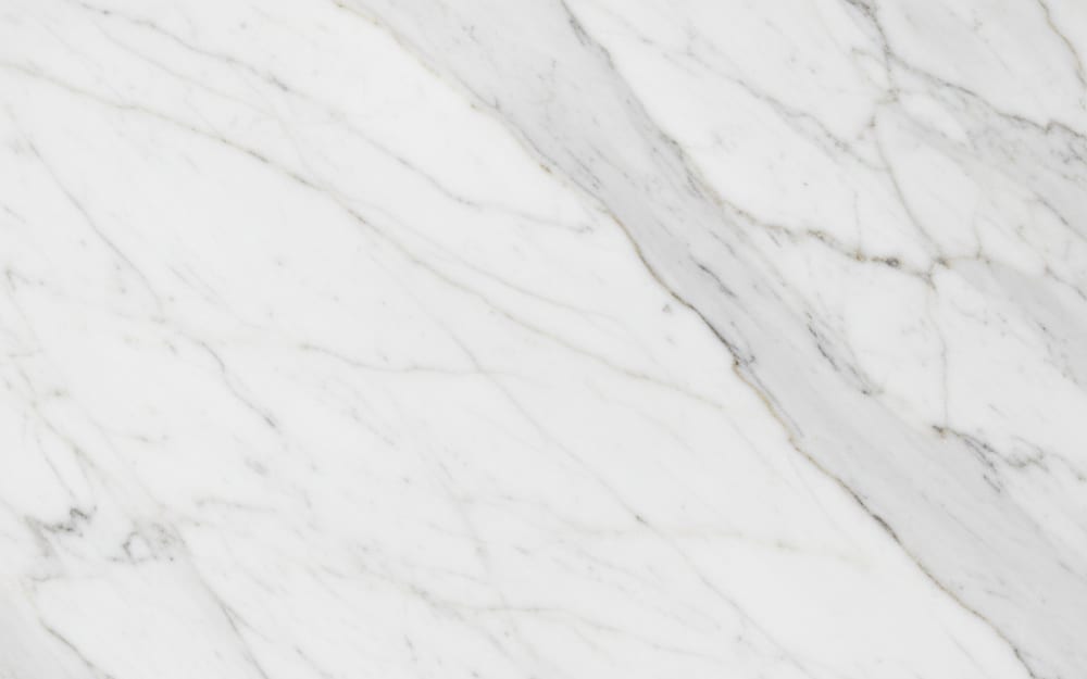 Versailles / Royal Danby marble — polished slab surface showing White coloring. Origin: USA (Vermont — Danby). Hardness: 3 Mohs. Acid sensitivity: high.