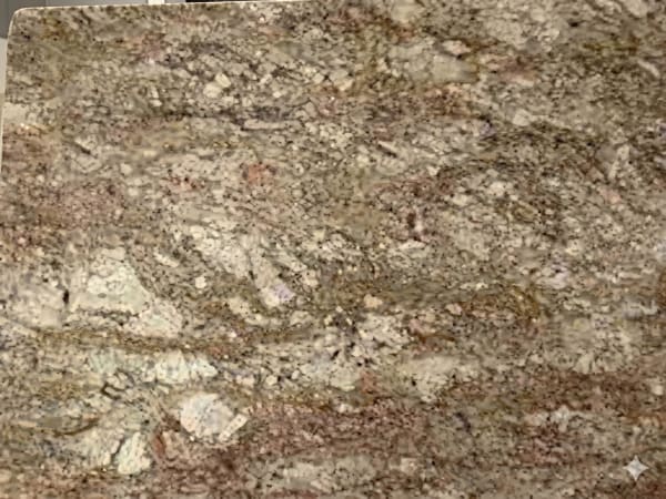African Tobacco granite polished slab surface texture — Brown tones, quarried from South Africa