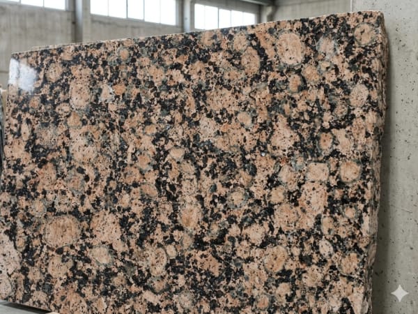 Baltic Brown granite polished slab surface texture — Brown tones, quarried from Finland (Ylämaa)