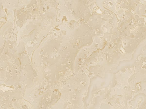 Cèdre Gris limestone polished slab surface texture — Cream tones, quarried from Morocco