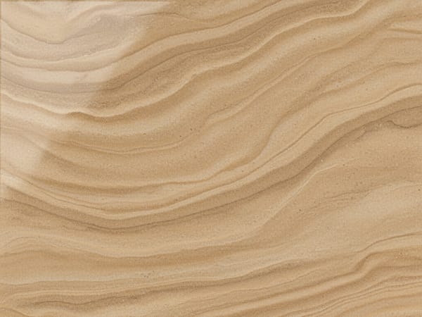 Desert Sand Sandstone sandstone polished slab surface texture — Tan/Beige tones, quarried from India (Rajasthan)