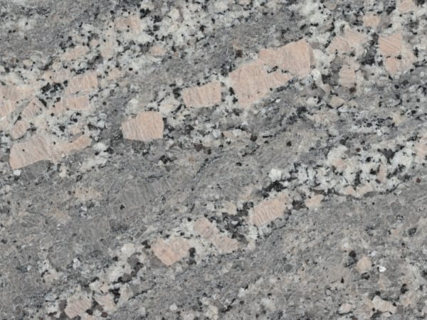 Mombasa granite polished slab surface texture — Grey tones, quarried from Brazil