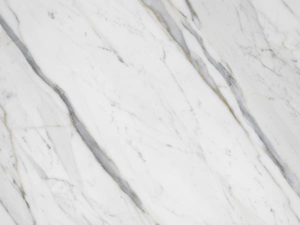 Pentelikon marble polished slab surface texture — White tones, quarried from Greece (Mount Pentelicus, Attica)
