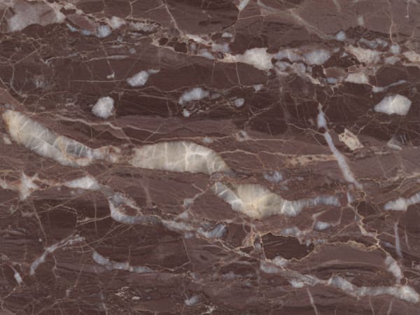 Rosa Bellissimo marble polished slab surface texture — Red/Pink tones, quarried from Turkey