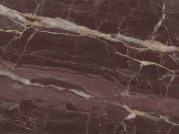 Rosso Francia marble polished slab surface texture — Red/Pink tones, quarried from France