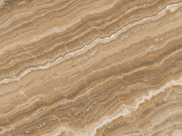 Titanium Travertine travertine polished slab surface texture — Tan/Beige tones, quarried from Turkey