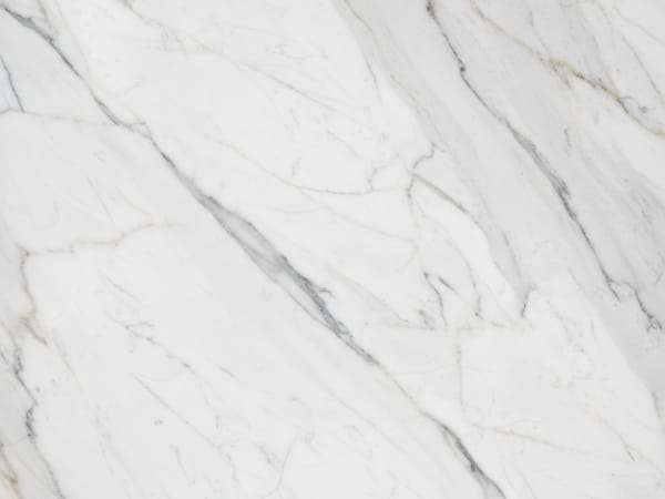 Volakas White marble polished slab surface texture — White tones, quarried from Greece (Drama region)