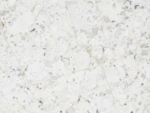 White Ice granite polished slab surface texture — White tones, quarried from Brazil