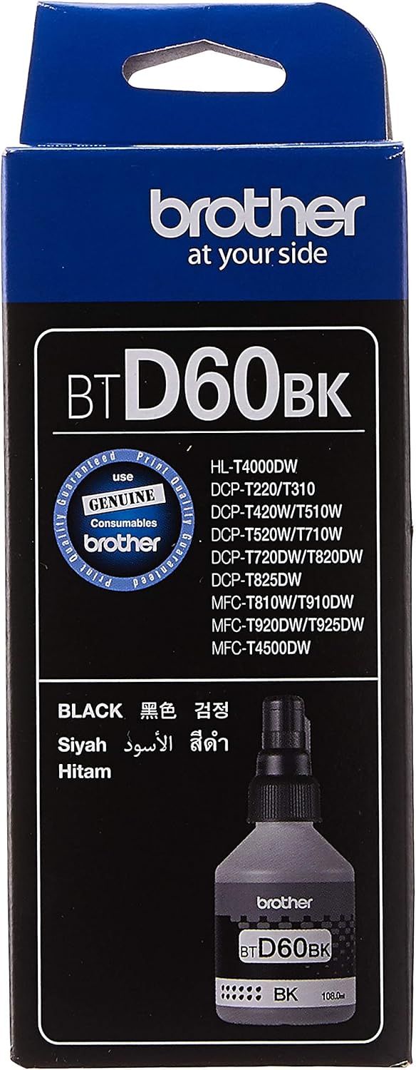 TINTA BROTHER BT6001BK BLACK DCP-T300W/500W/700W - Imagen 1