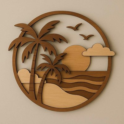Impression mural en bois