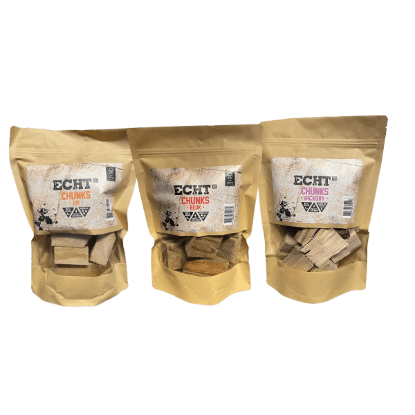 ECHT CHUNKS EIK BEUK HICKORY