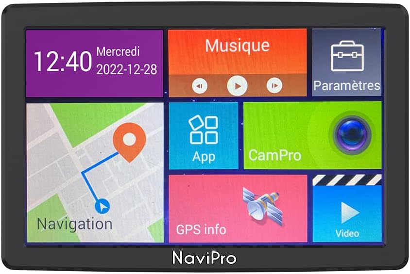 Vue 4 de Gps Camping Car Pouces
