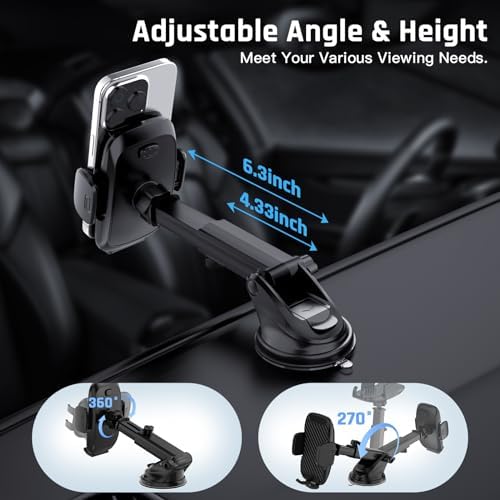 Vue 5 de Support Telephone Voiture Ventouse