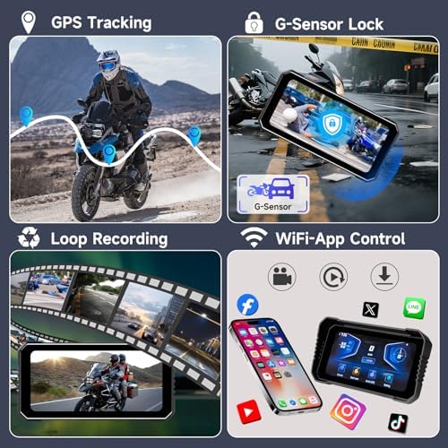 Vue 7 de Carplay Moto Avec Pouces