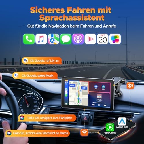 Vue 2 de Volam Ecran Carplay Voiture