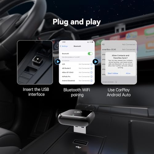 Vue 2 de Carplay Sans Fil En
