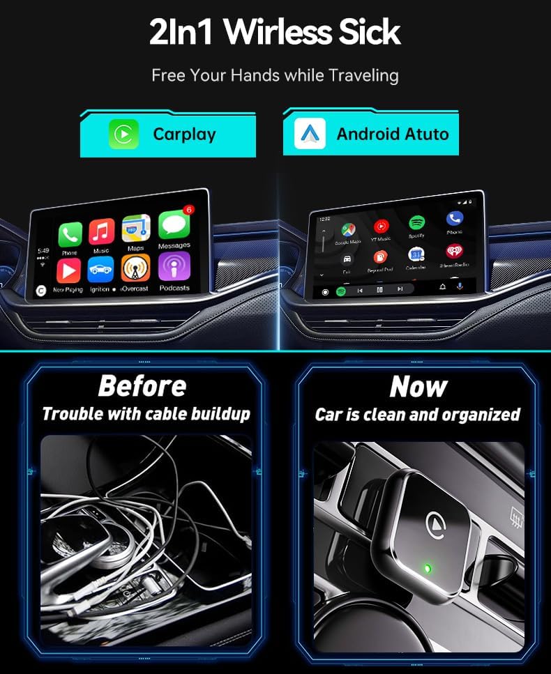 Vue 3 de Carplay Sans Fil En