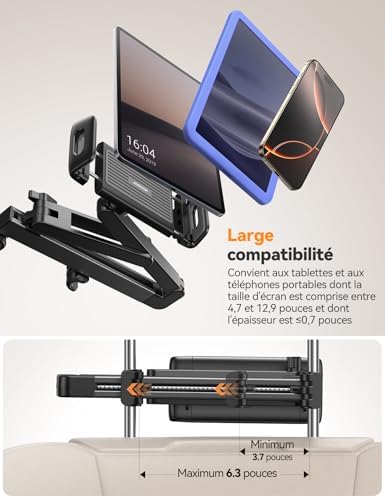 Vue 6 de Joyroom Support Tablette Voiture