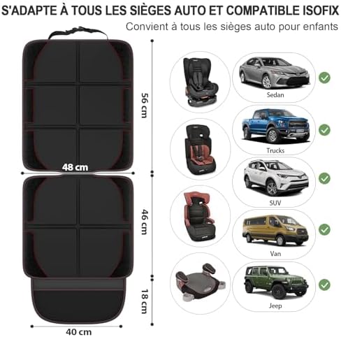 Vue 2 de Gimars Protection Siege Voiture