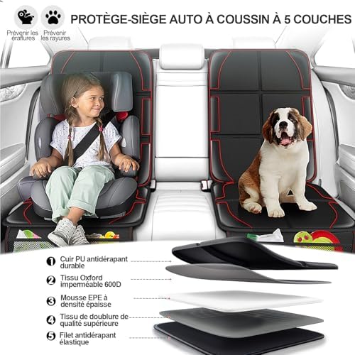 Vue 4 de Gimars Protection Siege Voiture