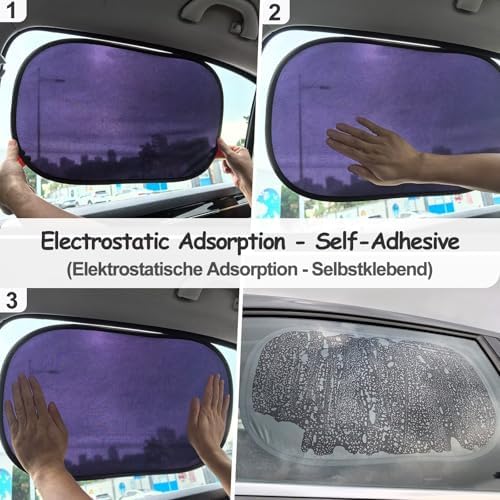 Vue 2 de Paresoleil Voiture Adsorption Electrostatique